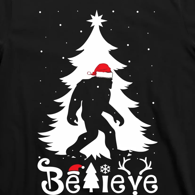 Bigfoot Christmas Gifts Funny Christmas T-Shirt