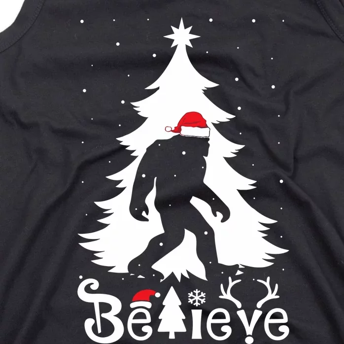 Bigfoot Christmas Gifts Funny Christmas Tank Top