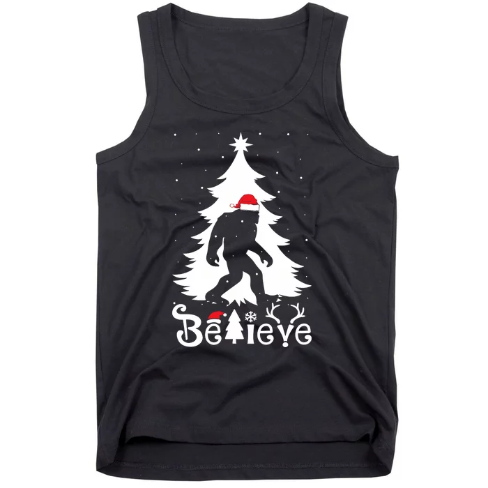 Bigfoot Christmas Gifts Funny Christmas Tank Top