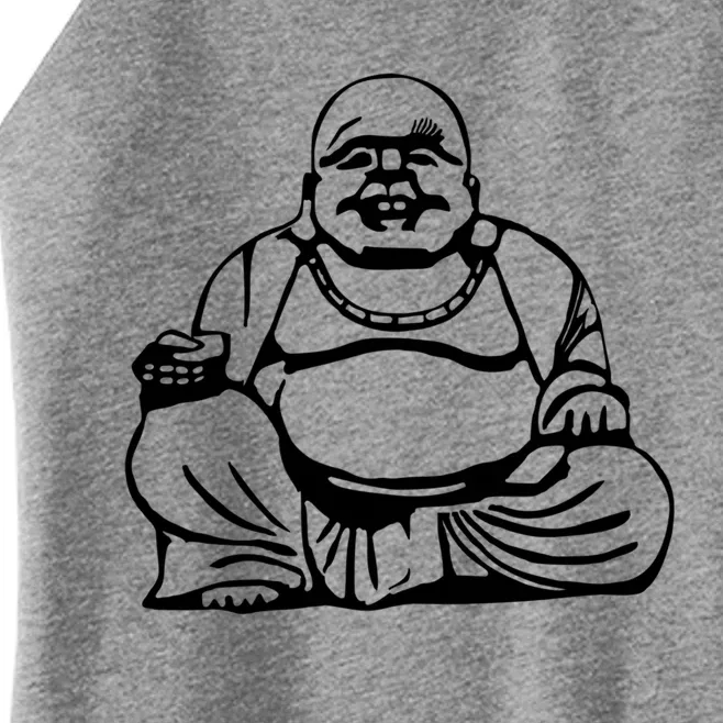 Buddha Cool Gift Blue Small Women’s Perfect Tri Rocker Tank