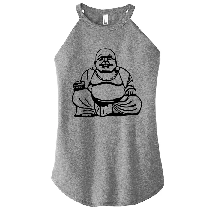 Buddha Cool Gift Blue Small Women’s Perfect Tri Rocker Tank