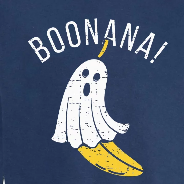 Boonana Cute Ghost Banana Halloween Garment-Dyed Sweatshirt