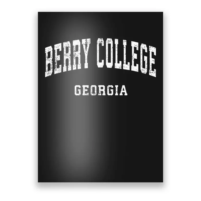 Berry College Georgia Ga Vintage Poster