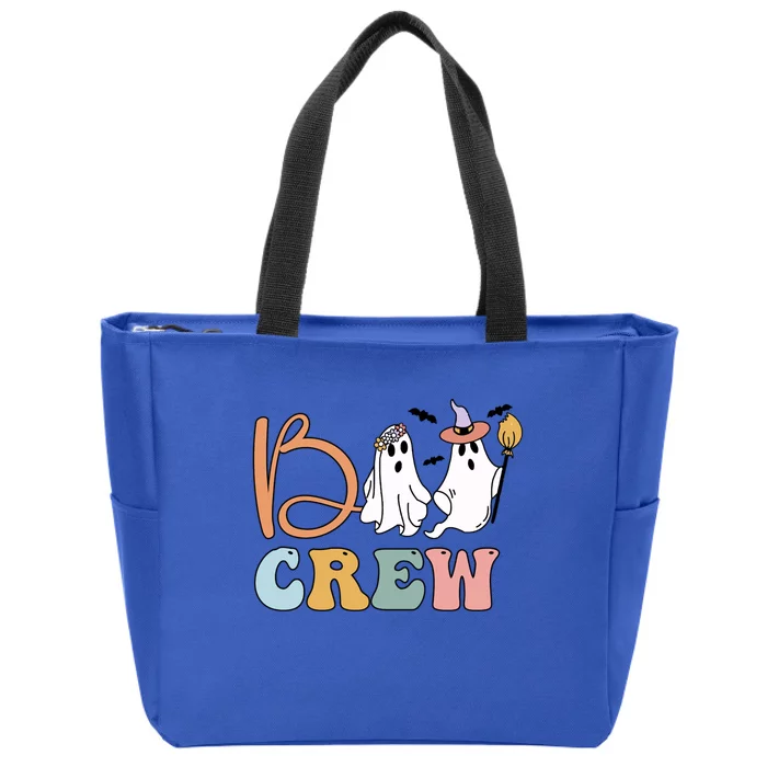 Boo Crew Ghost Witch Halloween Boo Ghost Costume Gift Zip Tote Bag