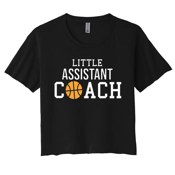 Basketball Coach Gift For Child Assistant Coach Women's Crop Top Tee