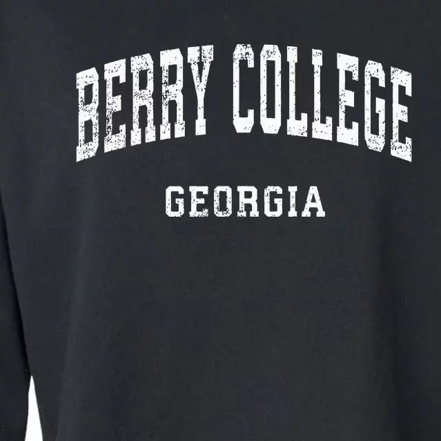 Berry College Georgia Ga Cropped Pullover Crew