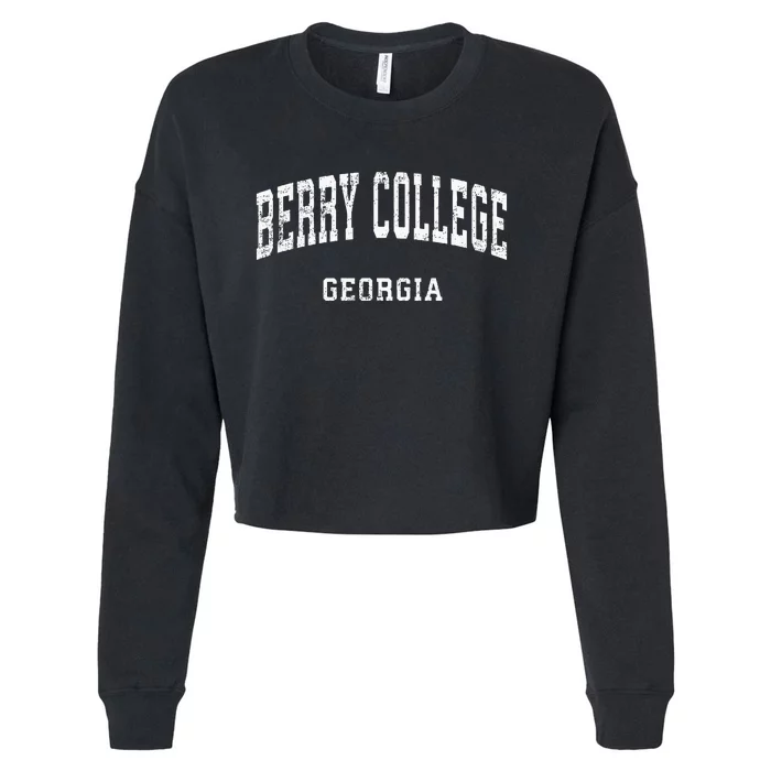 Berry College Georgia Ga Cropped Pullover Crew