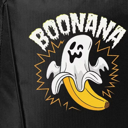 Boonana Cute Ghost Banana Halloween City Backpack