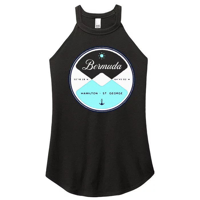 Bermuda Circle Graphic Women’s Perfect Tri Rocker Tank