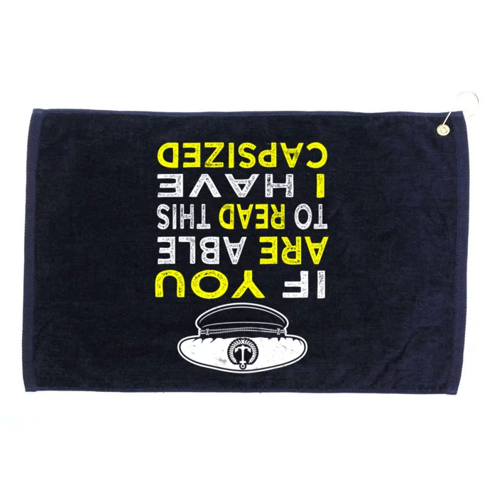 Boat Captains Hat Boating Cool Gift Boat Captain Gift Grommeted Golf Towel