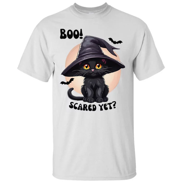 Black Cat Halloween Cute Vintage Black Kitten Boo YaLl Tall T-Shirt