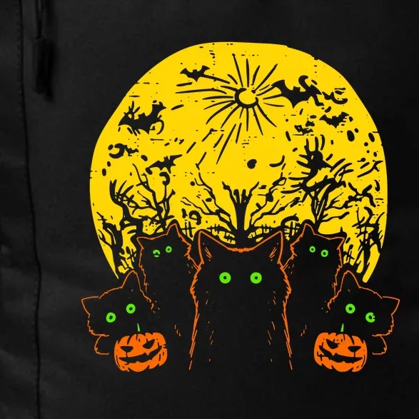 Black Cats Halloween Daily Commute Backpack