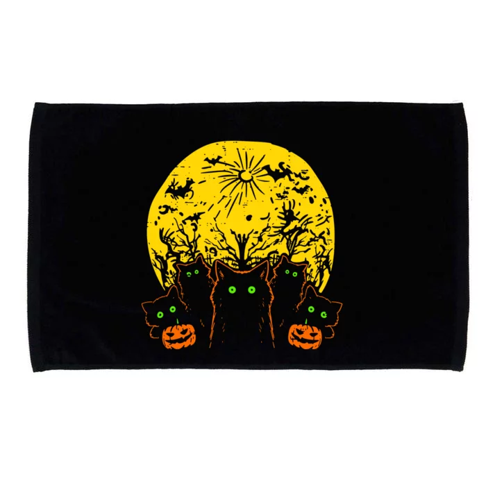 Black Cats Halloween Microfiber Hand Towel