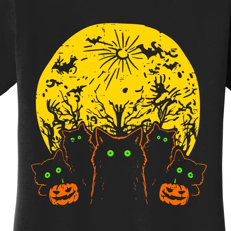 Black Cats Halloween Women's T-Shirt