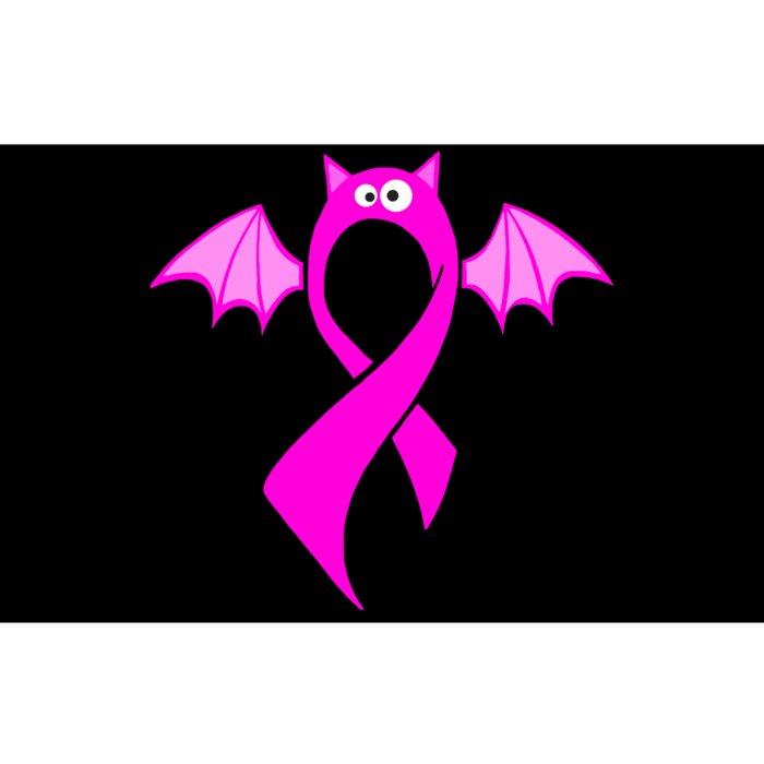 Breast Cancer Halloween Bat Pink Ribbon Bumper Sticker