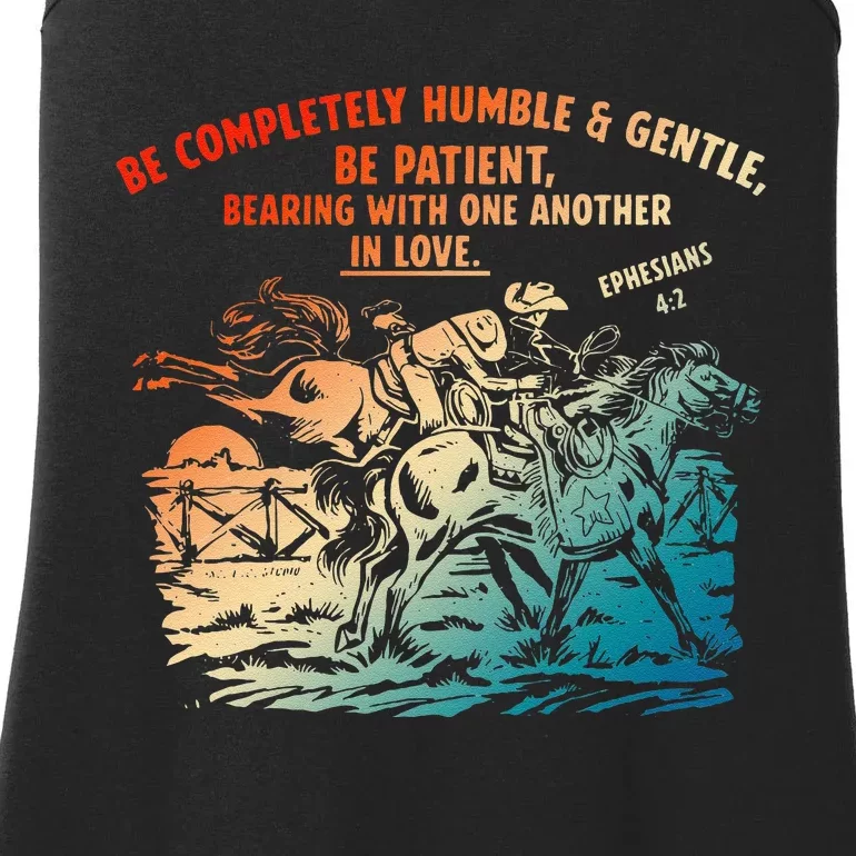 Be Completely Humble & Gentle Be Patient Bearing Ladies Essential Tank