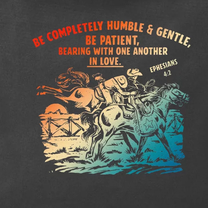 Be Completely Humble & Gentle Be Patient Bearing Zip Tote Bag