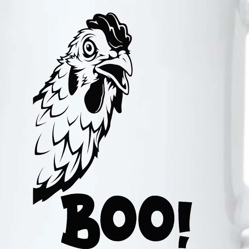 Boo Chiken Hen Hiding Peekaboo Scary Halloween Chicken Black Color Changing Mug