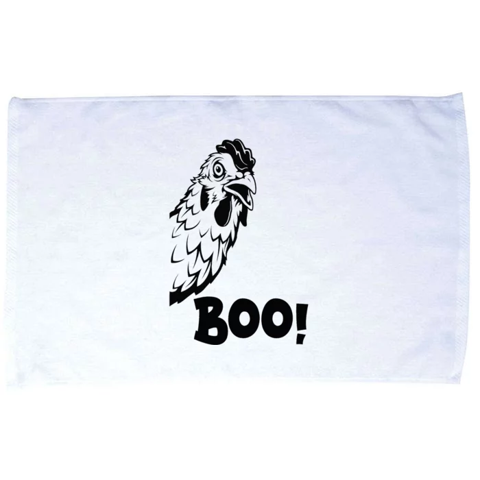 Boo Chiken Hen Hiding Peekaboo Scary Halloween Chicken Microfiber Hand Towel