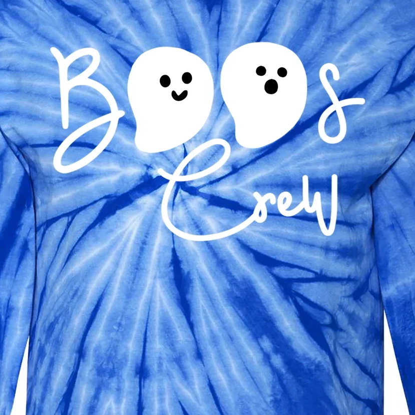 Boos Crew Halloween Squad Matching Group Halloween Gift Tie-Dye Long Sleeve Shirt