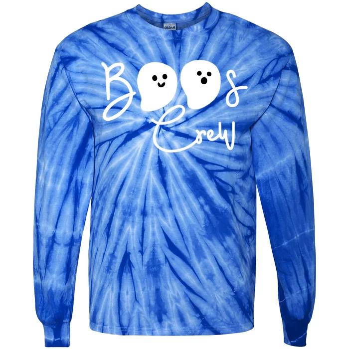 Boos Crew Halloween Squad Matching Group Halloween Gift Tie-Dye Long Sleeve Shirt