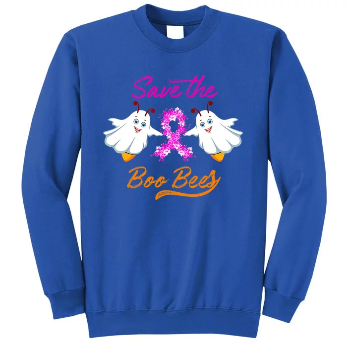 Breast Cancer Halloween Boo Bees Gift Sweatshirt