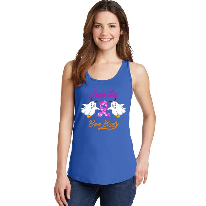 Breast Cancer Halloween Boo Bees Gift Ladies Essential Tank