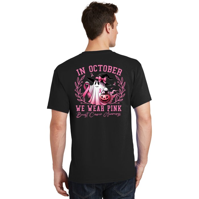 Breast Cancer Halloween Front And Back Front & Back T-Shirt