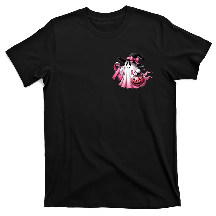 Breast Cancer Halloween Front And Back Front & Back T-Shirt