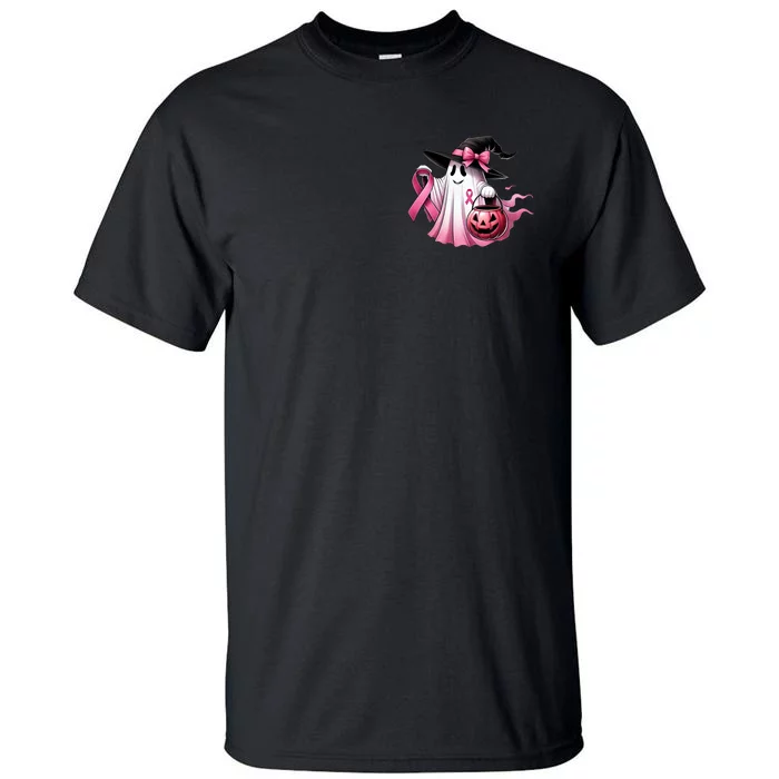 Breast Cancer Halloween Front And Back Front & Back Tall T-Shirt