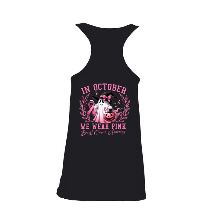 Breast Cancer Halloween Front And Back Front & Back Ladies Essential Flowy Tank