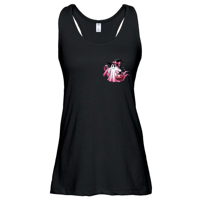 Breast Cancer Halloween Front And Back Front & Back Ladies Essential Flowy Tank