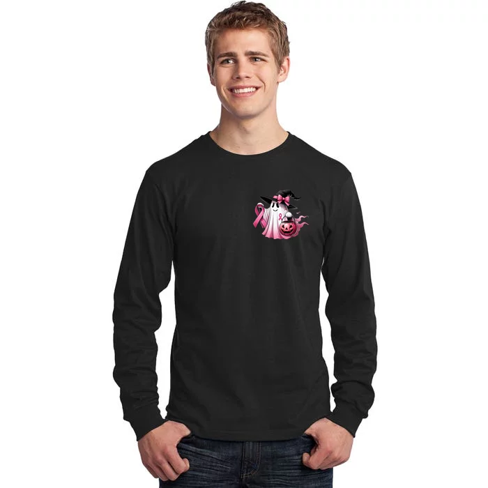 Breast Cancer Halloween Front And Back Front & Back Tall Long Sleeve T-Shirt