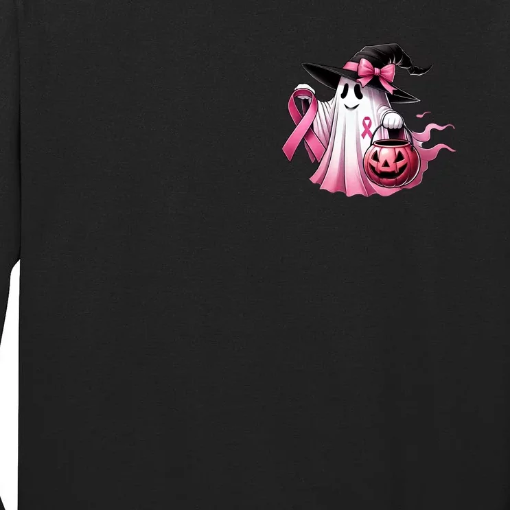 Breast Cancer Halloween Front And Back Front & Back Tall Long Sleeve T-Shirt