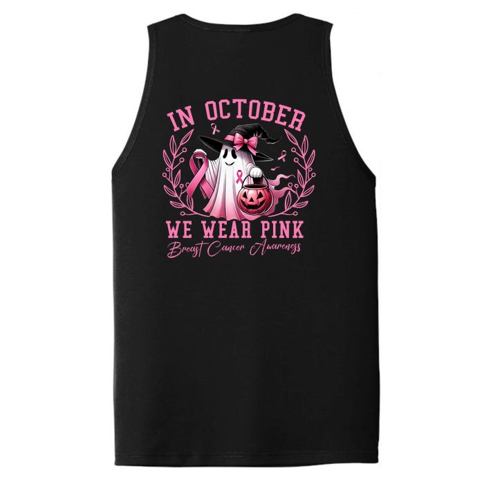 Breast Cancer Halloween Front And Back Front & Back Performance Tank