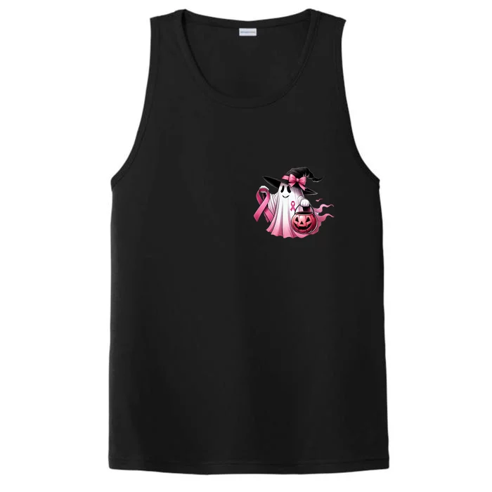 Breast Cancer Halloween Front And Back Front & Back Performance Tank