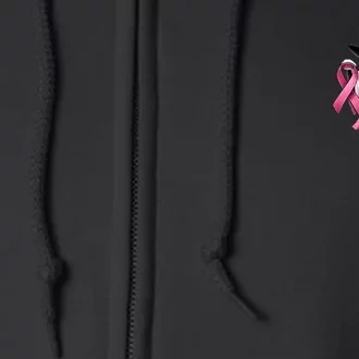 Breast Cancer Halloween Front And Back Front & Back Full Zip Hoodie