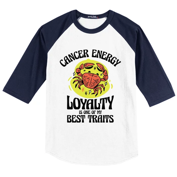 Born Cancer Horoscope Astrological Crab Zodiac Astrology Gift Baseball Sleeve Shirt