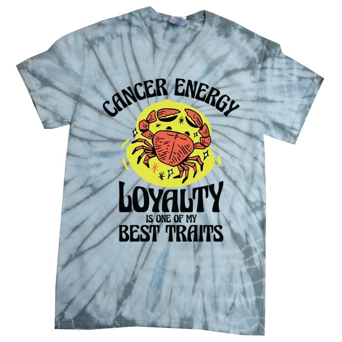 Born Cancer Horoscope Astrological Crab Zodiac Astrology Gift Tie-Dye T-Shirt