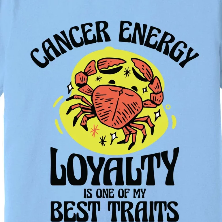 Born Cancer Horoscope Astrological Crab Zodiac Astrology Gift Premium T-Shirt