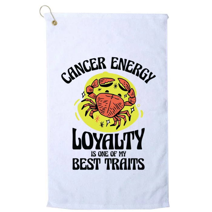 Born Cancer Horoscope Astrological Crab Zodiac Astrology Gift Platinum Collection Golf Towel