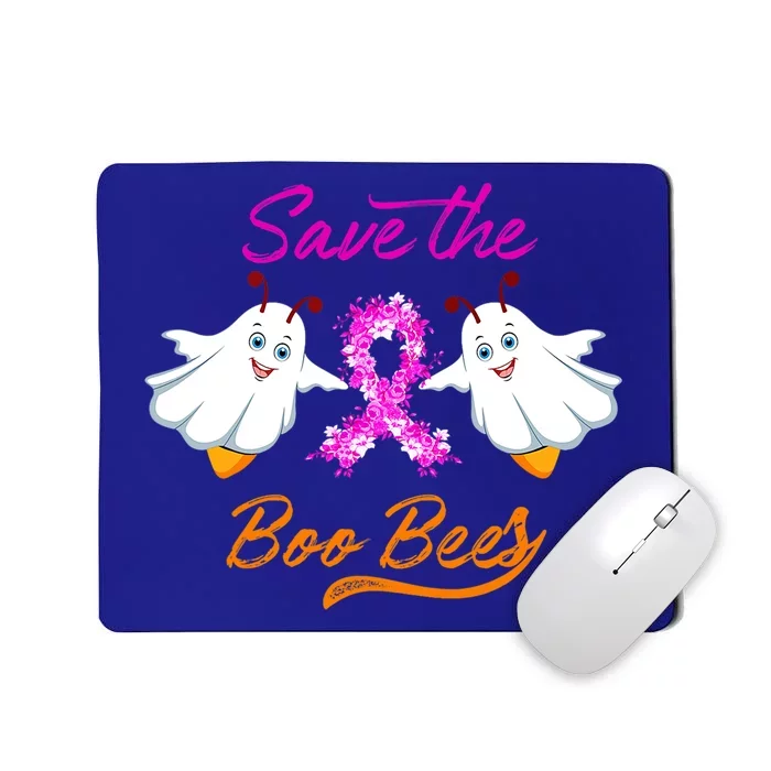 Breast Cancer Halloween Boo Bees Gift Mousepad