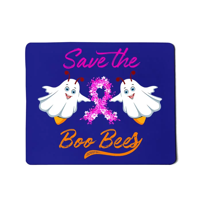 Breast Cancer Halloween Boo Bees Gift Mousepad