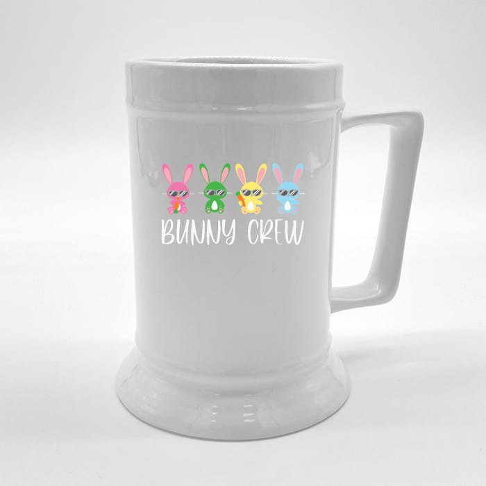 Bunny Crew Happy Family Easter Day Gift Cute Rabbit Front & Back Beer Stein