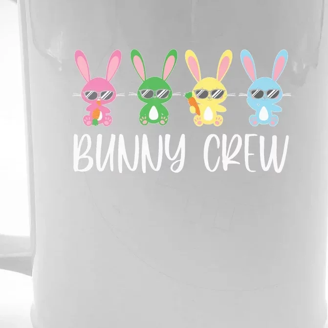 Bunny Crew Happy Family Easter Day Gift Cute Rabbit Front & Back Beer Stein