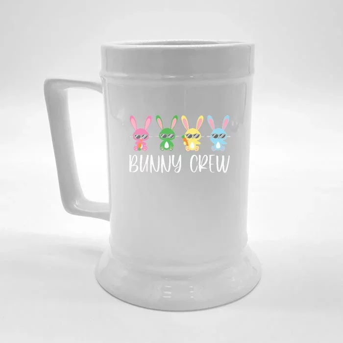 Bunny Crew Happy Family Easter Day Gift Cute Rabbit Front & Back Beer Stein