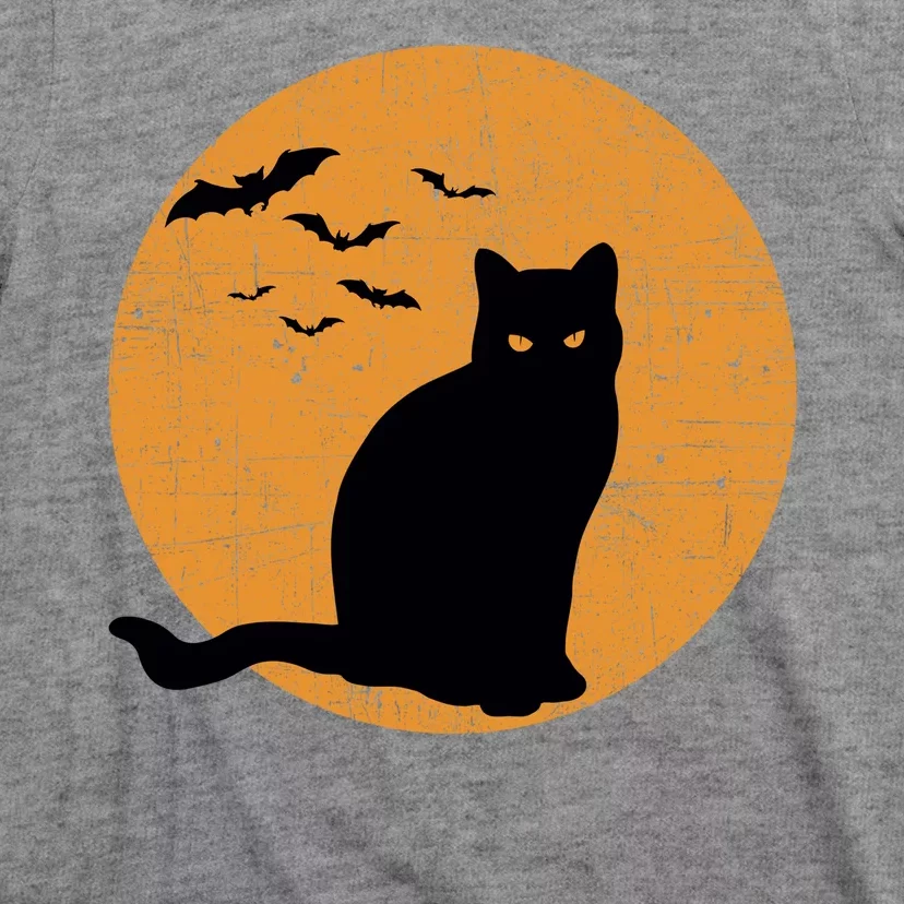 Black Cat Halloween Moon T-Shirt