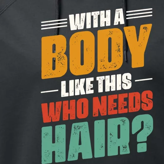 Body Confidence Humor Graphic Performance Fleece Hoodie