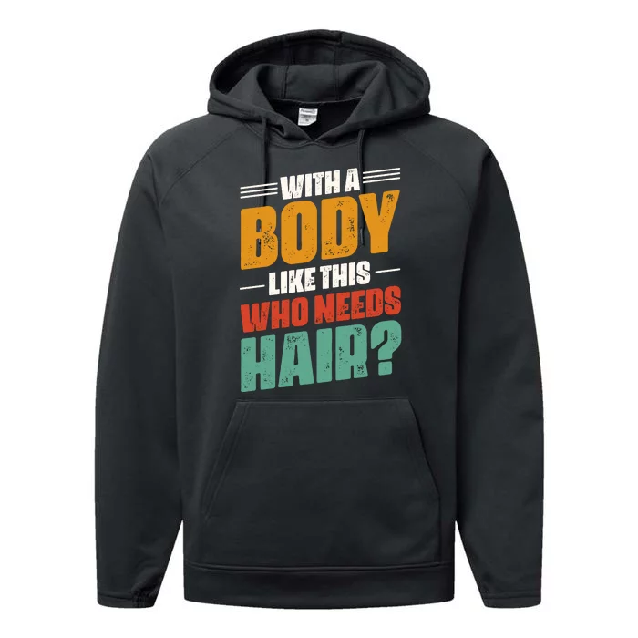 Body Confidence Humor Graphic Performance Fleece Hoodie