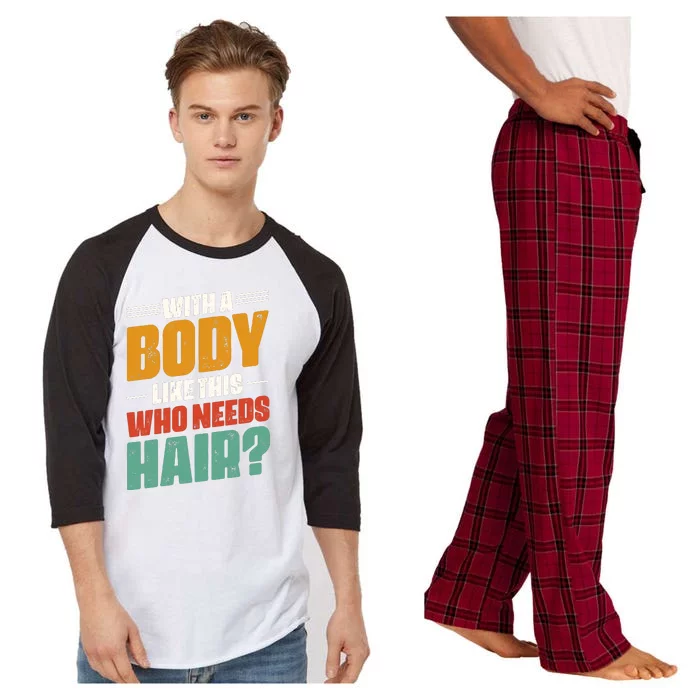 Body Confidence Humor Graphic Raglan Sleeve Pajama Set